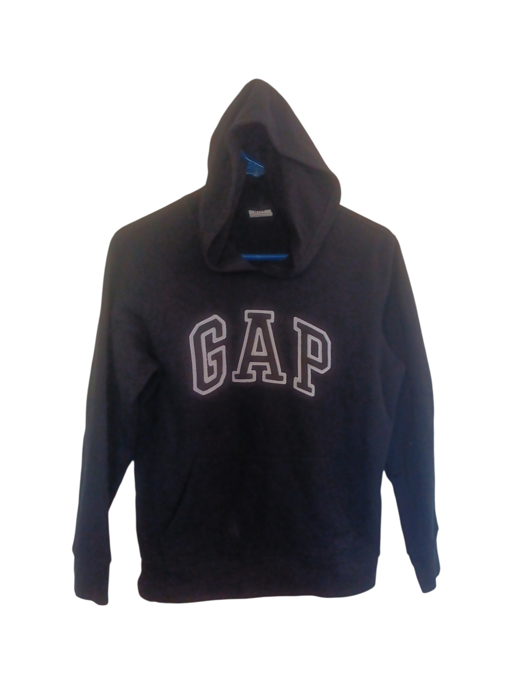 GAP Men's Black Pullover Hoodie with Contrast Logo